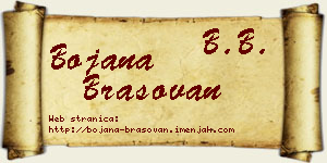 Bojana Brašovan vizit kartica